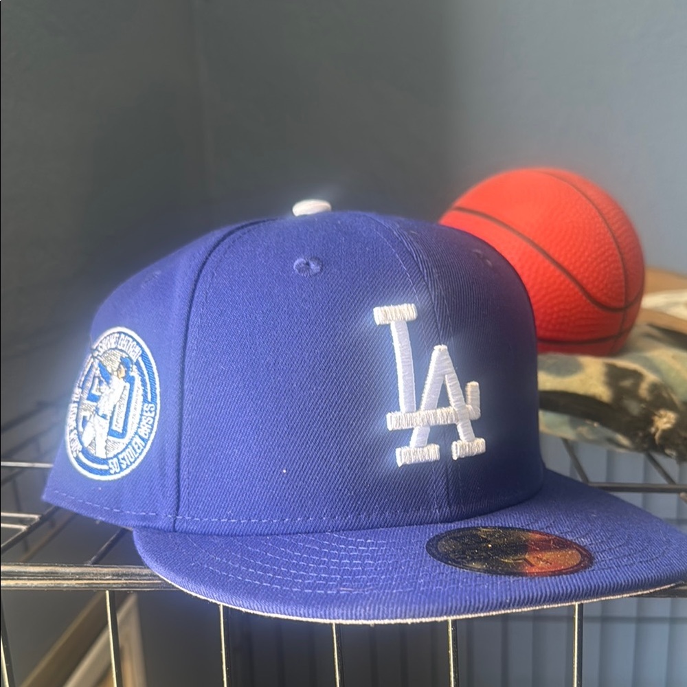 Dodgers fitted hat with Ohtani 50/50 sidepatch